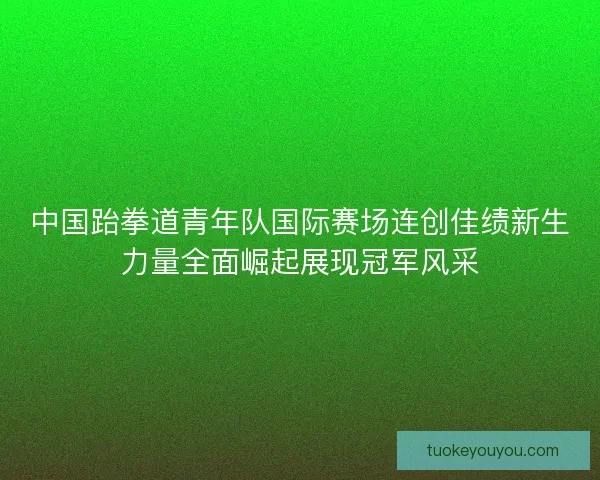 中国跆拳道青年队国际赛场连创佳绩新生力量全面崛起展现冠军风采